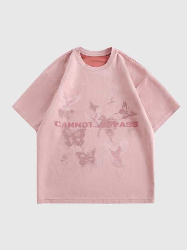 Butterfly Dove Print T-Shirt