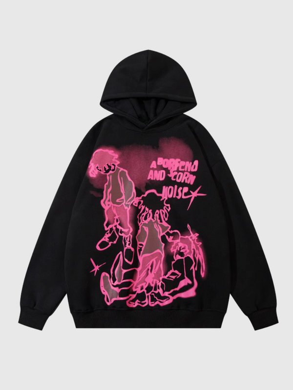 Character Graffiti Hip-hop Hoodie