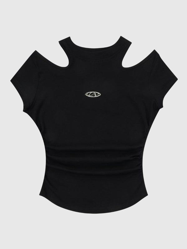 Cut Out Shoulder T-Shirt