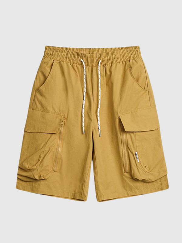 Large Pocket Loose-Fit Cargo Shorts