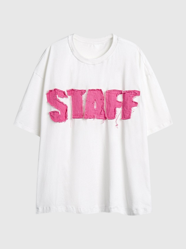 Letter Patch T-Shirt